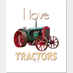 I Love Tractors Peter Brother Posters and Art